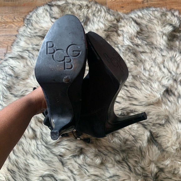 BCBG girls patent suede black boots boot shoes - Picture 12 of 15